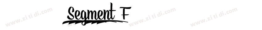 7 段数码管字体7 Segment F字体转换